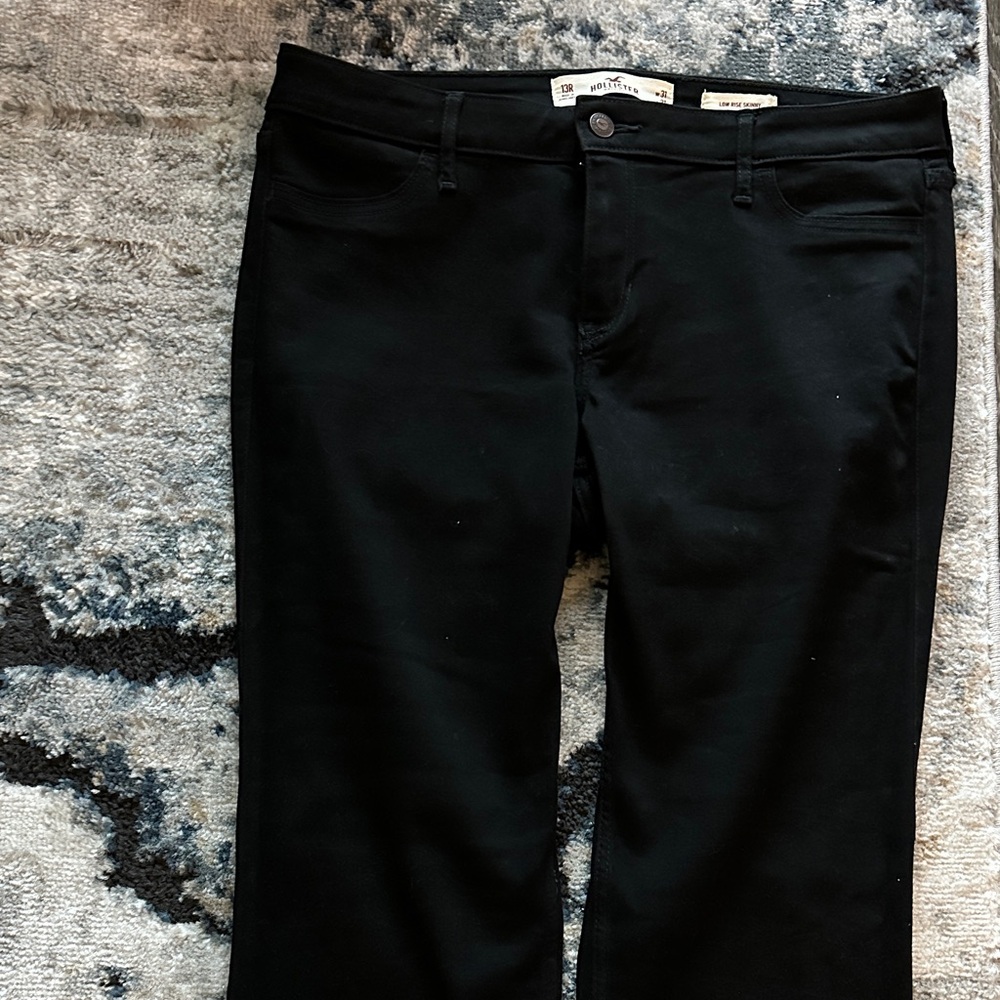 Hollister low rise skinny Black Denim